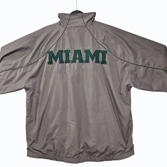 Miami Hurricanes Embroidered 1/4 Zip Wind Jacket Champs Sports Team Edition SPOT - Picture 1 of 9